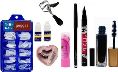 Geggsa Beautiful Makeup Combo Kit AADF010(Pack of 9)