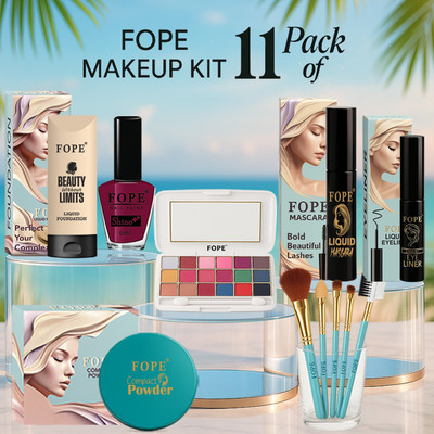 FOPE Makeup Kit for Women Complete Everyday Use Gift Pack Beauty Combo Cosmetic Set(Pack of 11)