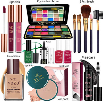 VOZO Makeup Kit Sets One-stop Beauty Package for Beginners and Professionals ST-239(Pack of 15)