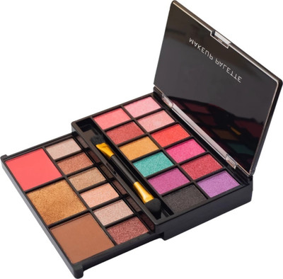 Emijun SHIMMERY SHINE 18 EYE SHADOW 1 HIGHLIGHTER 2 BLUSHER MULTI USE MAKEUP KIT