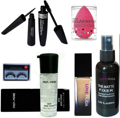 LOVE HUDA Professional Makeup Kit Combo Set For Girls And Woman(Pack of 6)