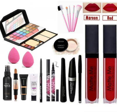 Geggsa All in One Makeup Kit Combo Kit For Girls and Women(Pack of 14)