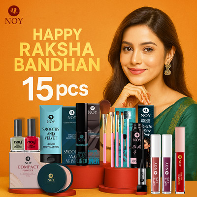 NOY Rakhi Gift Combo With Makeup Kit Long Stay Matte Finish Travel Set(Pack of 15)