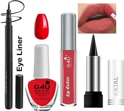 G4U Ultra Red Makeup Combo 14/25_A5(Pack of 4)