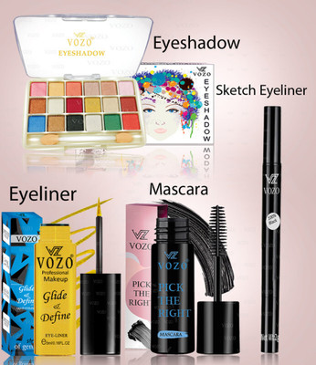 VOZO High-Quality, Lightweight Makeup Kit – Perfect for Beginners Combo-03(Pack of 4)