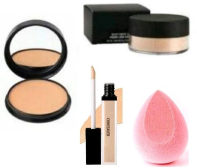 lately MAKEUP COMBO WITH COMPACT LOSE POWDER CONCEALER PUFF(4 Items in the set)