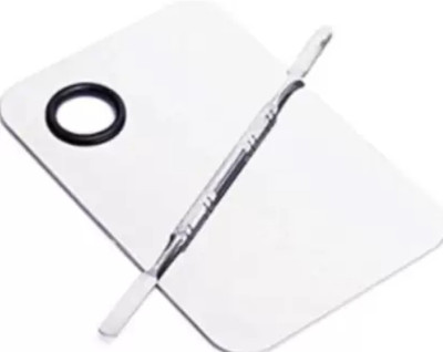 feelhigh Tainless Steel Makeup Mixing Blending Palette With Spatula
