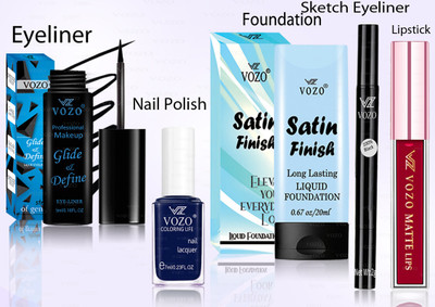 VOZO Professional Cosmetic Kit with Ultra-Pigmented Set-135(Pack of 5)