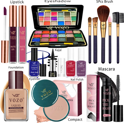 VOZO Makeup Kit Sets One-stop Beauty Package for Beginners and Professionals KT-290(Pack of 15)