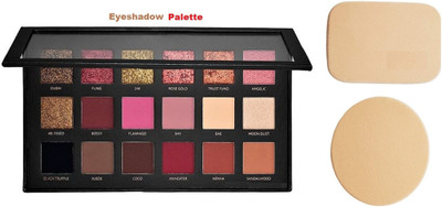 Zailie Hinshitshu Perfect Quality Rose Gold Eye Shadow With 2 in 1 Makeup Blender Puff