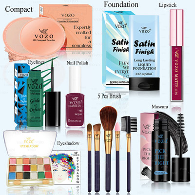 VOZO Premium Makeup Kit with Full-Face Essentials – High-Quality Combo-56(Pack of 12)