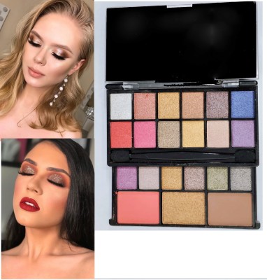 YAWI NEW MAKEUP KIT PALETTE EYESHADOW MAKEUP KIT MULTIUSE PALETTE KIT 22 g(Multicolor)