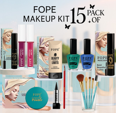 FOPE Makeup Kit & Combo For Women Girls Premium Gift Edition Value Pack Makeup Combo(Pack of 15)