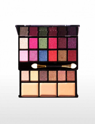 THTC Colourful Shimmer 18 Eyeshadow, 3 Concealer and 3 Shades Make up Palette