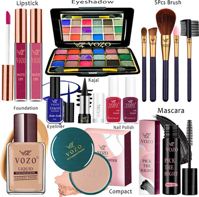 VOZO Makeup Kit Sets One-stop Beauty Package for Beginners and Professionals Set-311(Pack of 15)