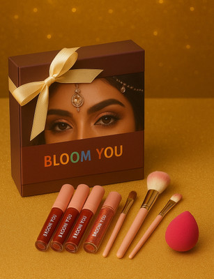 BLOOM YOU Complete Makeup Gift Set – 4(Golden Gift Box)(Pack of 12)