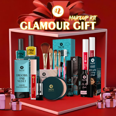 NOY Complete Makeup Kit For Women Perfect Gift-Ready Set For Beautiful Glam(Pack of 15)