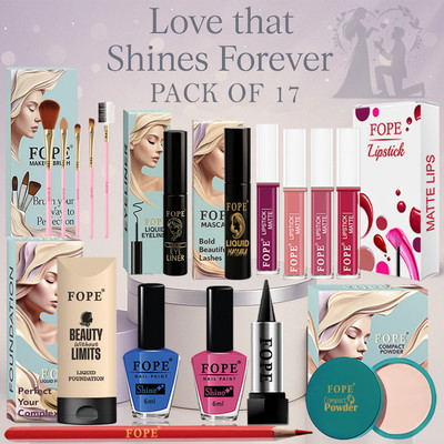 FOPE Makeup Kit for Beginners daily use long wear waterproof essential makeup(Pack of 17)