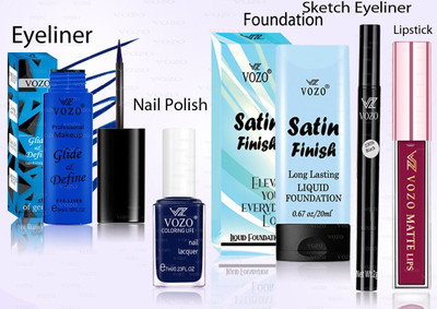 VOZO Professional Cosmetic Kit with Ultra-Pigmented Set-124(Pack of 5)