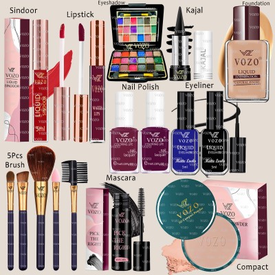 VOZO Makeup Kit Combo for Women Dream Collection with Rare Pigments Daily Wear VT-193(16 Items in the set)