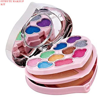 FITBYTE Makeup Kit for Girls Full Kit Eye shadow Lip Gloss Mirror Contour Powder