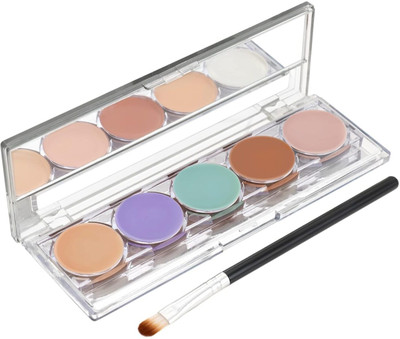 El Syco 3in1 Contour, 5 Shades Highlighter and Concealer Palette with Brush Concealer(Multicolor, 20 g)
