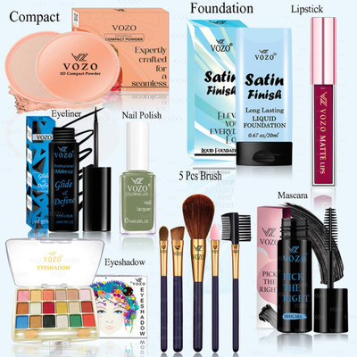 VOZO Premium Makeup Kit with Full-Face Essentials – High-Quality Combo-373(Pack of 12)