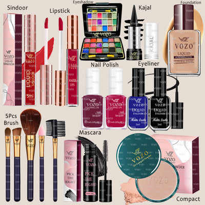 VOZO Makeup Kit Combo for Women Dream Collection with Pigments Daily Wear VT-19(Pack of 16)