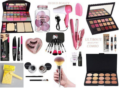 QEQEQ PROFESSIONAL PERSON CARE ALL IN ONE BEAUTY MAKEUP COMBO PACK OF 16(Pack of 16)