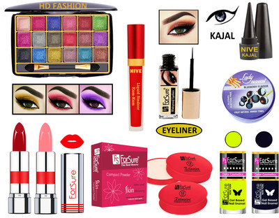 ForSure New Makeup Kit of 10 Items KB60A132(Pack of 4)