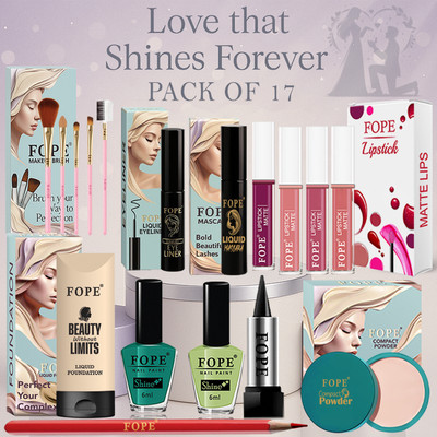 FOPE Makeup Kit Combo for Beginners waterproof affordable daily wear beauty box(Pack of 17)