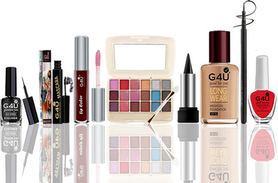 G4U Everyday Elegance: 8 Pcs Complete Makeup Kit for Day to Night Looks A23(Pack of 8)