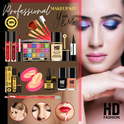 HD Fashion 16 Pcs. Pro Beauty Glam You & Me Waterproof Makeup Kit Full Set For Women R45(Pack of 16)