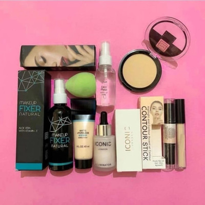 Ancred Face Highlighter liquid shimmer glittery edition face makeup combo set