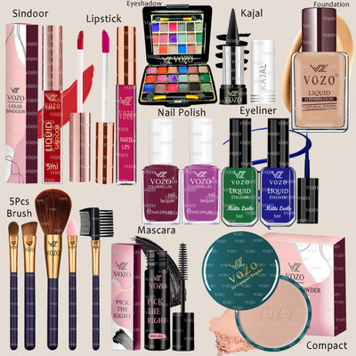 VOZO Makeup Kit Combo for Women Dream Collection with Rare Pigments Daily Wear VT-268(Pack of 16)