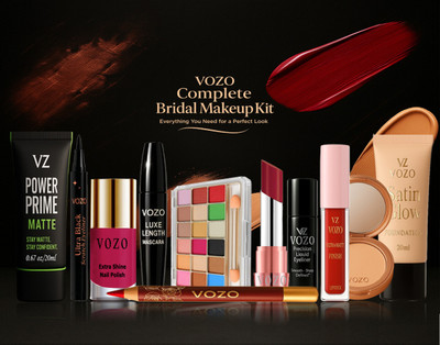 VOZO Cosmetic Makeup Set for Women (Bridal/Party Use) 07(Pack of 11)