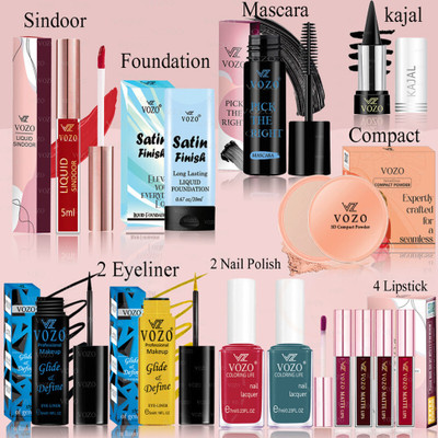VOZO Full Cosmetic Kit with High-Quality, Skin-Friendly Makeup Combo-32(Pack of 13)