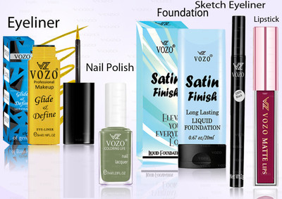 VOZO Professional Cosmetic Kit with Ultra-Pigmented Set-349(Pack of 5)