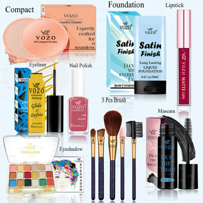 VOZO Premium Makeup Kit with Full-Face Essentials – High-Quality Combo-115(Pack of 12)