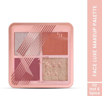 Half N Half Face Luxe 4in1 Blush & Highlighter & Contour Long Lasting Lightweight Shade-02