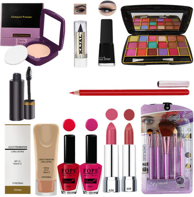 FOPE Iconic New Edition16Pcs Genuine All in ONE Makeup Kit Combo Set For Women R-226(Pack of 16)
