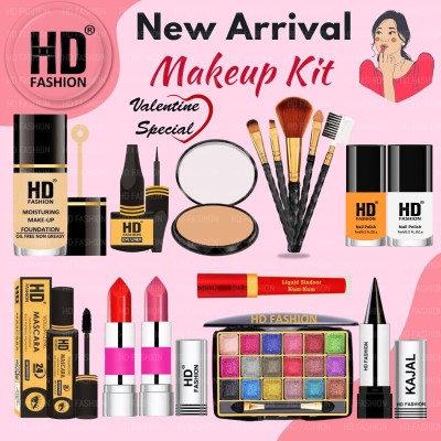 HD Fashion 16 Pcs. Sweetheart's Choice Premium Waterproof Makeup Combo kit For Women H225(Pack of 16)