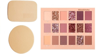 HINSHITSHU Edition Eye Shadow Palette with 2 in 1 Blender Puff