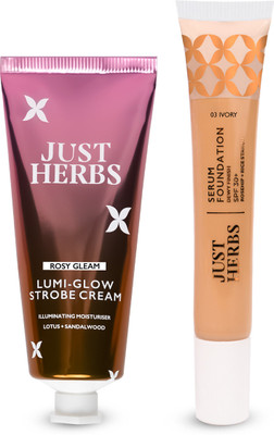Just Herbs Strobe Cream & Dewy Serum Foundation Ivory SPF 30+ | Pack of 2(Pack of 2) deal from flipkart Just Herbs Strobe Cream & Dewy Serum Foundation Ivory SPF 30+ | Pack of 2(Pack of 2) deal from flipkart