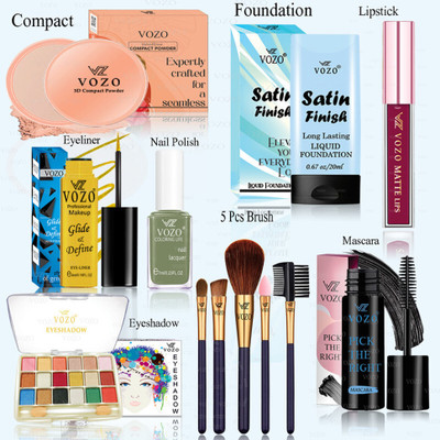 VOZO Premium Makeup Kit with Full-Face Essentials – High-Quality Combo-355(Pack of 12)