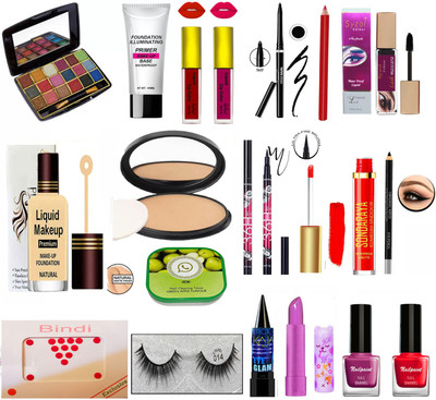 Syzol Makeup Kit Of 19 Items JM16(Pack of 19)