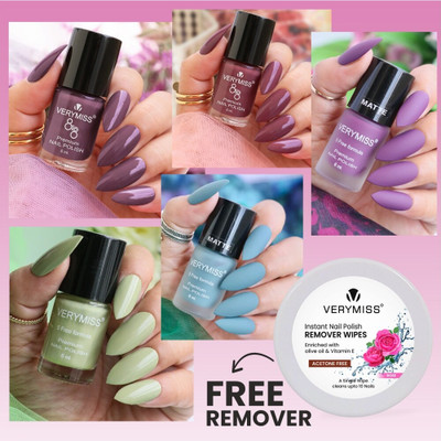 VERYMISS 5 Trending Nail Polish Combo 3(Pack of 6)
