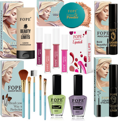 FOPE Makeup Gift Box for Girls Premium All in One Complete Cosmetic Makeup Combo Pack(Pack of 15)