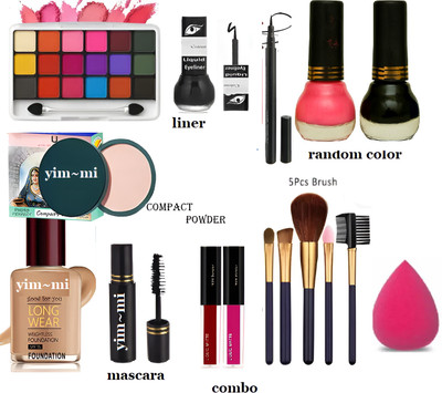 yim~mi All in one makeup kit Bridal Makeup Gift Set for Women And girls 0121(Pack of 12)