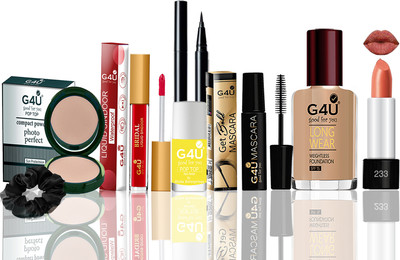 G4U All In One Makeup Kit For Beginners A15(Pack of 8)